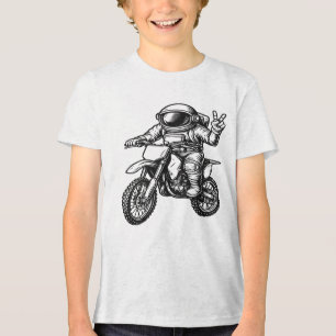 T-shirt En Tri-matière Astronaute à moto cross