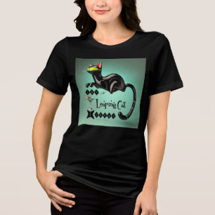 T-shirt En Tri-matière Atomique Futuriste Le Leaping Cat Lounge