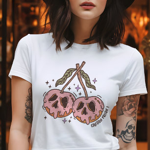 T-shirt En Tri-matière Attention Poison ! Rétro Halloween