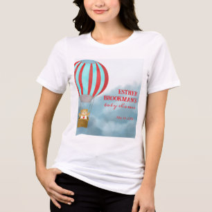 T-shirt En Tri-matière Au-dessus des nuages bébé futur maman arrive