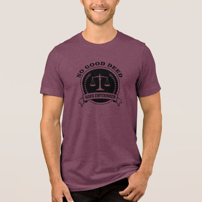 T-shirt En Tri-matière Aucun Bon Deed N'Est Impuni (Recto)