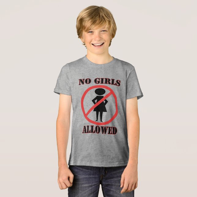 T-shirt En Tri-matière Aucune fille autorisée (Recto plein)