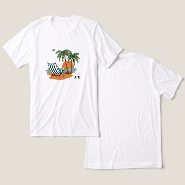 T-shirt En Tri-matière Aura11 Évasion tropicale (Design Recto & Verso)