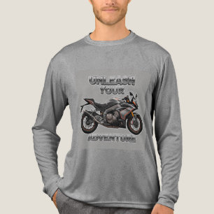 T-shirt En Tri-matière Autocollant d'art de moto à deux roues