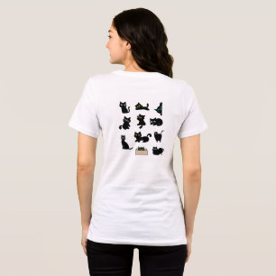 T-shirt En Tri-matière Autocollant vinyle Chats noirs Mignon Chat