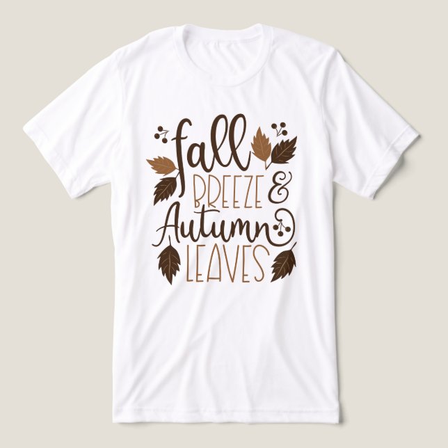 T-shirt En Tri-matière Automne Breeze Feuilles d'automne (Design Recto)