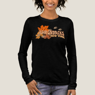 T-shirt En Tri-matière Automne dans les Adirondacks avec les feuilles d'a