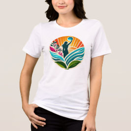 T-shirt En Tri-matière Autonomiser l'humanité Cou-V