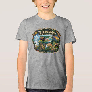 T-shirt En Tri-matière Aventure au Parc national de Yellowstone