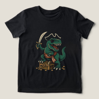 T-shirt En Tri-matière Aventure de dinosaure pirate