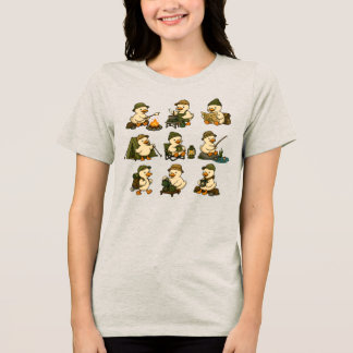 T-shirt En Tri-matière Aventures de canard de camping mignon