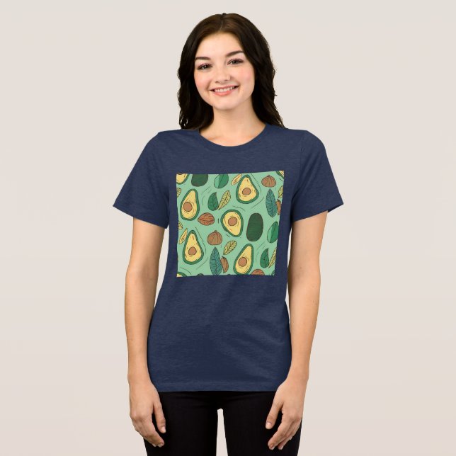 T-shirt En Tri-matière Avocado délice pour les Vibes Joyeuses Vert (Recto plein)