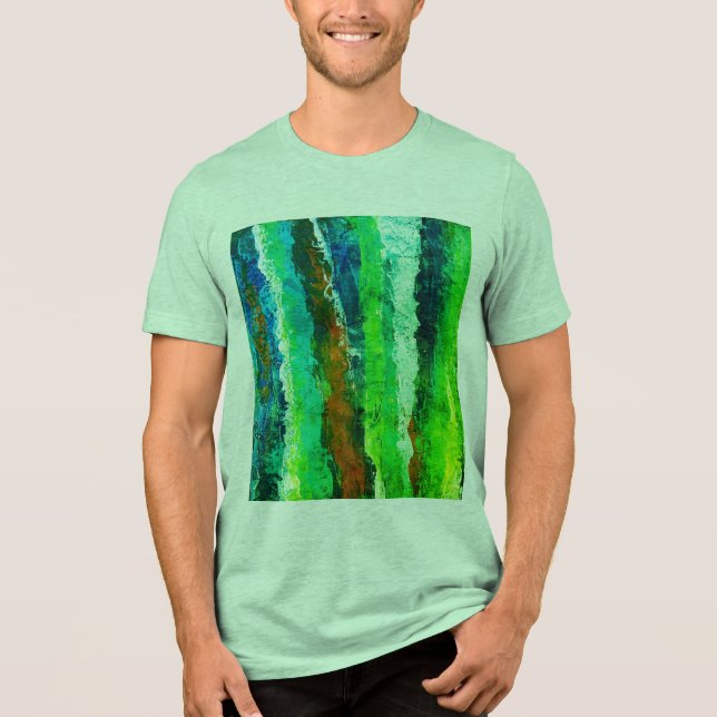 T-shirt En Tri-matière Bande verticale pour hommes (Recto)