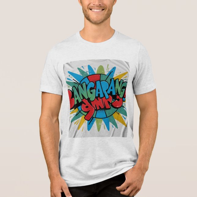 T-shirt En Tri-matière Bangarang ! T-shirt d'art en toile (Recto)