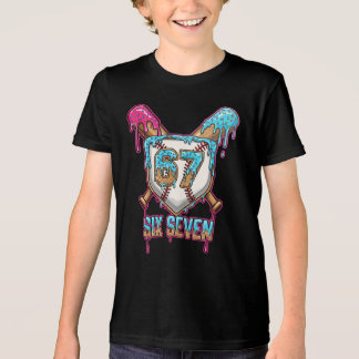 T-shirt En Tri-matière Baseball Drip Number 67 Player 6-7 Six Seven Meme 