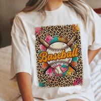 Baseball Imprimé Léopard Cœur Éclaboussure