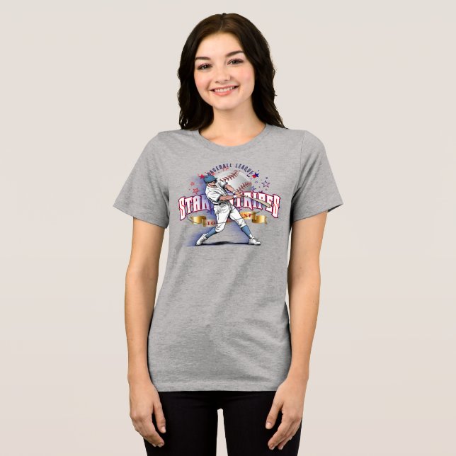 T-shirt En Tri-matière Baseball Stars & Stripes | Women (Recto plein)
