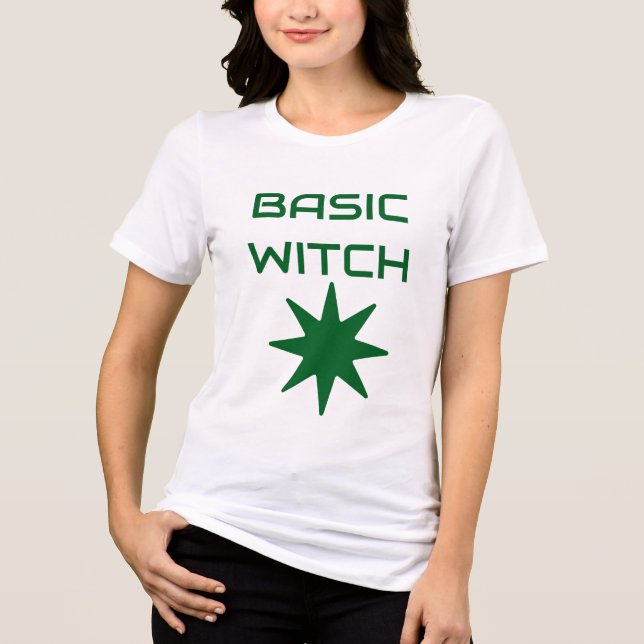 T-shirt En Tri-matière BASIC WITCH - Funny Witchy Aesthétique Tee (Recto)