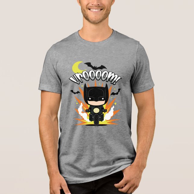 T-shirt En Tri-matière Batcycle Chibi Batman (Recto)