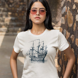 T-shirt En Tri-matière Bateau nautique vintage