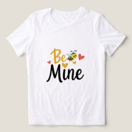 T-shirt En Tri-matière Be Mine Valentine Design | Amour mignon