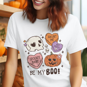 T-shirt En Tri-matière Be My Boo Retro Halloween