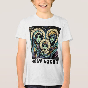 T-shirt En Tri-matière Bébé Jésus :  La Sainte Famille : Lumière Sainte