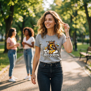 T-shirt En Tri-matière Bee Queen   Glamour Royal Honeybee Art