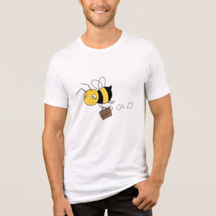 T-shirt En Tri-matière Beezness Bee, Fatigué Stress Bee Holding Porte-doc