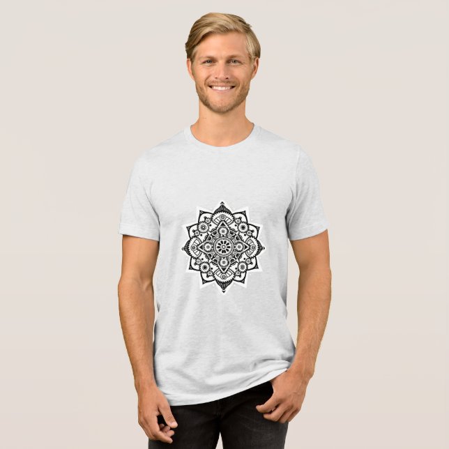 T-shirt En Tri-matière Bella+Canvas Tri-blend T-Shirt (Recto plein)