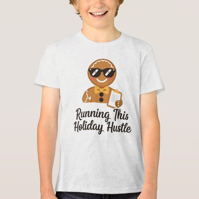 T-shirt En Tri-matière Bella+Canvas Youth Tri‑Blend T‑Shirt – Gingerbread (Recto)