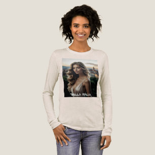 T-SHIRT EN TRI-MATIÈRE BELLA ITALIA - AMOUR D'ITALIE