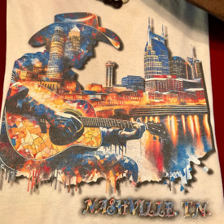 T-shirt En Tri-matière Belle Nashville Est Musique Ville