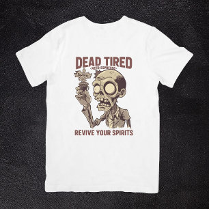 T-shirt En Tri-matière Besoin d'Espresso Zombie Halloween Café mort