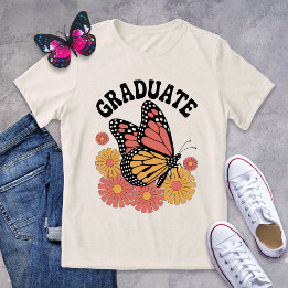 T-shirt En Tri-matière Beurre Vintage rétro Floral Graduate