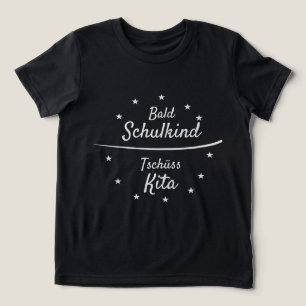 T-shirt En Tri-matière Bientôt écolier - Au revoir crèche - blanc Rentr