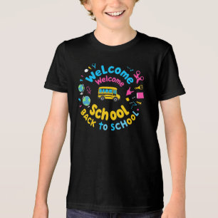 T-shirt En Tri-matière Bienvenue à l'école - Fun & Colorée School