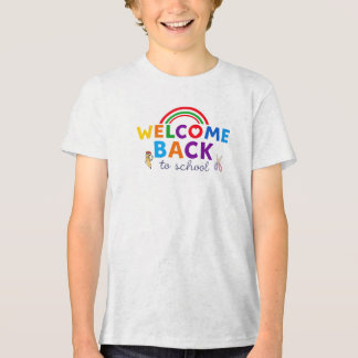 T-shirt En Tri-matière Bienvenue à l'école Rainbow Design