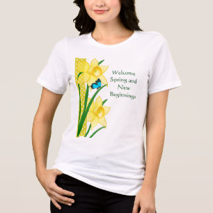 T-shirt En Tri-matière Bienvenue jonquilles de printemps