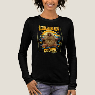 T-shirt En Tri-matière Bigfoot Programmeur Drôle Code Plus Tard Humour