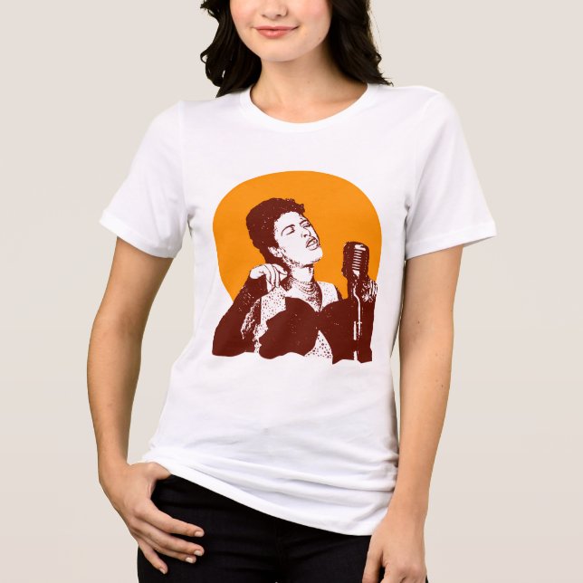 T-shirt En Tri-matière Billie Holiday (Recto)