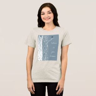 T-shirt En Tri-matière Birch Trees Bird