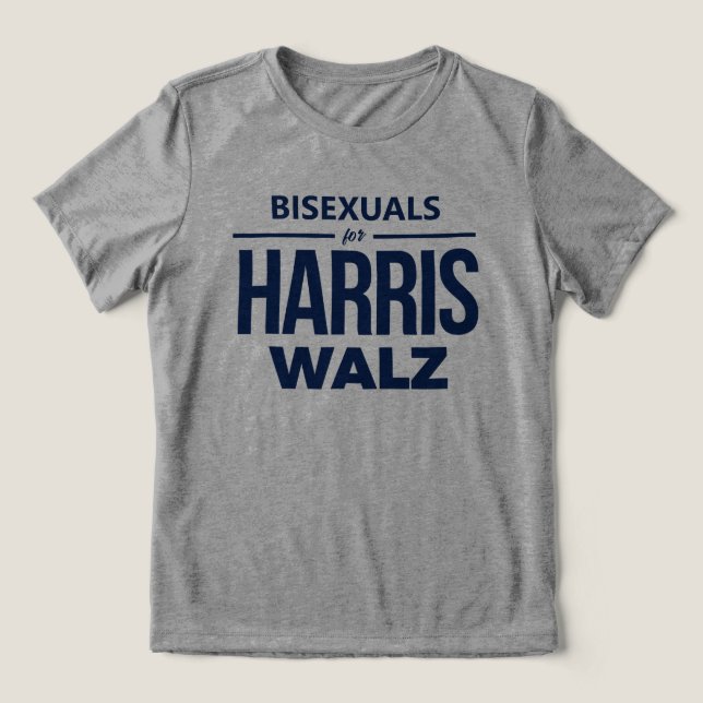 T-shirt En Tri-matière Bisexuels pour Harris Walz (Design Recto)