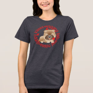 T-shirt En Tri-matière Bisous baveux, chow chow, 