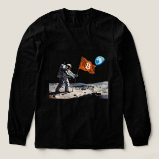 T-shirt En Tri-matière "Bitcoin Lune" Peinture à l'Huile #1