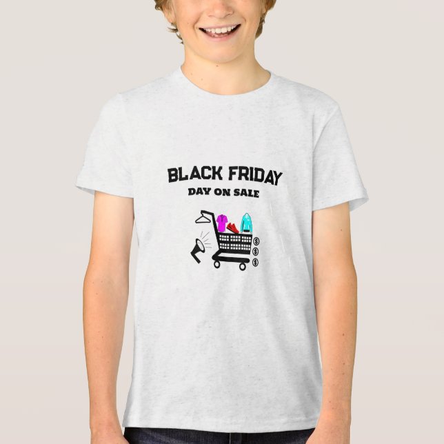 T-shirt En Tri-matière Black Friday Shopping Rush (Recto)