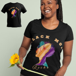 T-shirt En Tri-matière Black Mom Rocks la fête des mères
