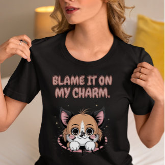 T-shirt En Tri-matière Blame It On My Charm Puppy