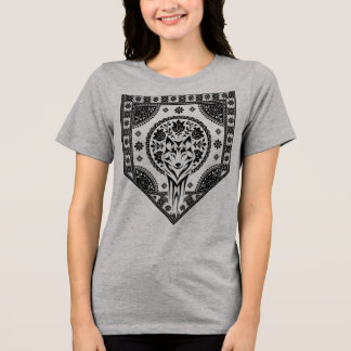 T-shirt En Tri-matière Blason de Loup Floral