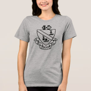 T-shirt En Tri-matière Blason de Phi Chi Theta N&B